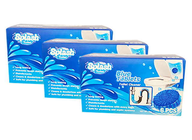 3x Splash Tank Cleaning Tablet Pack