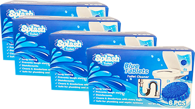 4x Splash Tank Cleaning Tablet Pack