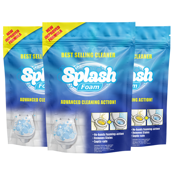 3x Splashfoam - Toilet Cleaner - Cross - U15