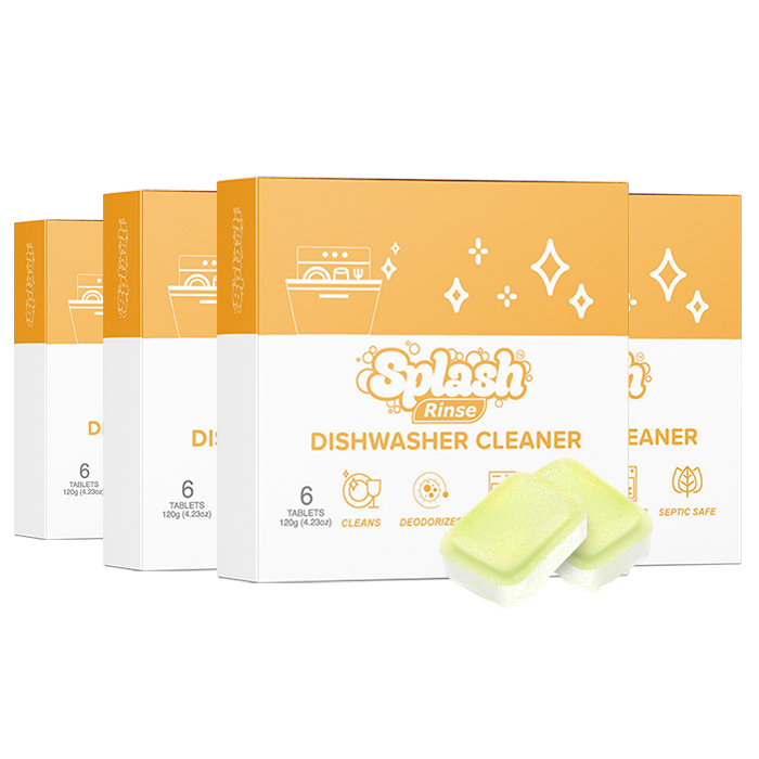4x Splash Rinse - Dishwasher Cleaner - Cross - U15