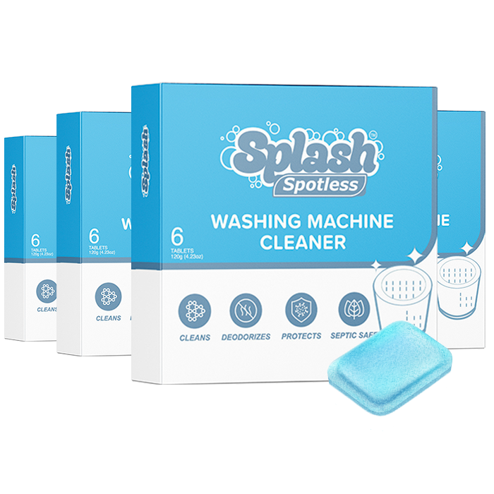 4x Splash Spotless - Washing Machine Cleaner - Cross - U15