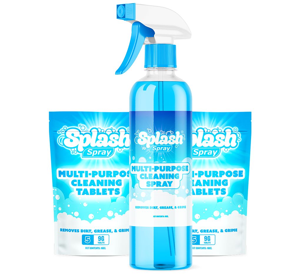 10x Splash Foam Cleaning Spray Tablets & Spray Bottle - $5 Discount Applied!