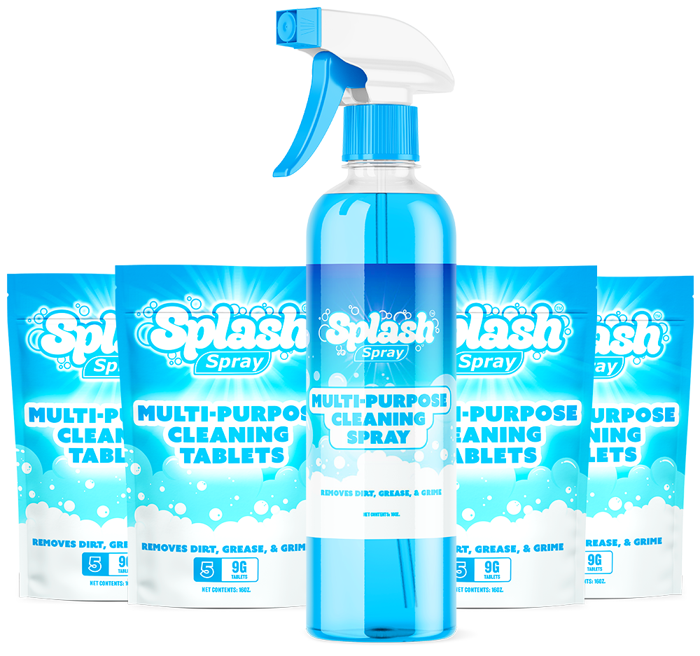 20x Splash Foam Cleaning Spray Tablets & Spray Bottle - $5 Discount Applied!