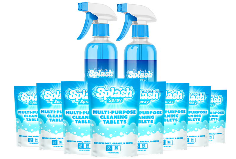 40 Splash Spray Tablets and 2 Spray Bottles - 58% OFF